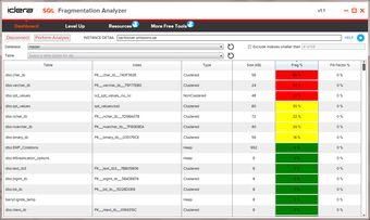 SQL Fragmentation Analyzer screenshotsmall